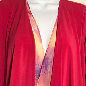 Open layered cardigan